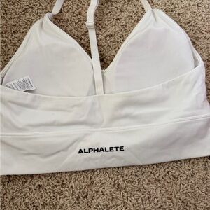Alphalete Women's Classic White Sports Bra